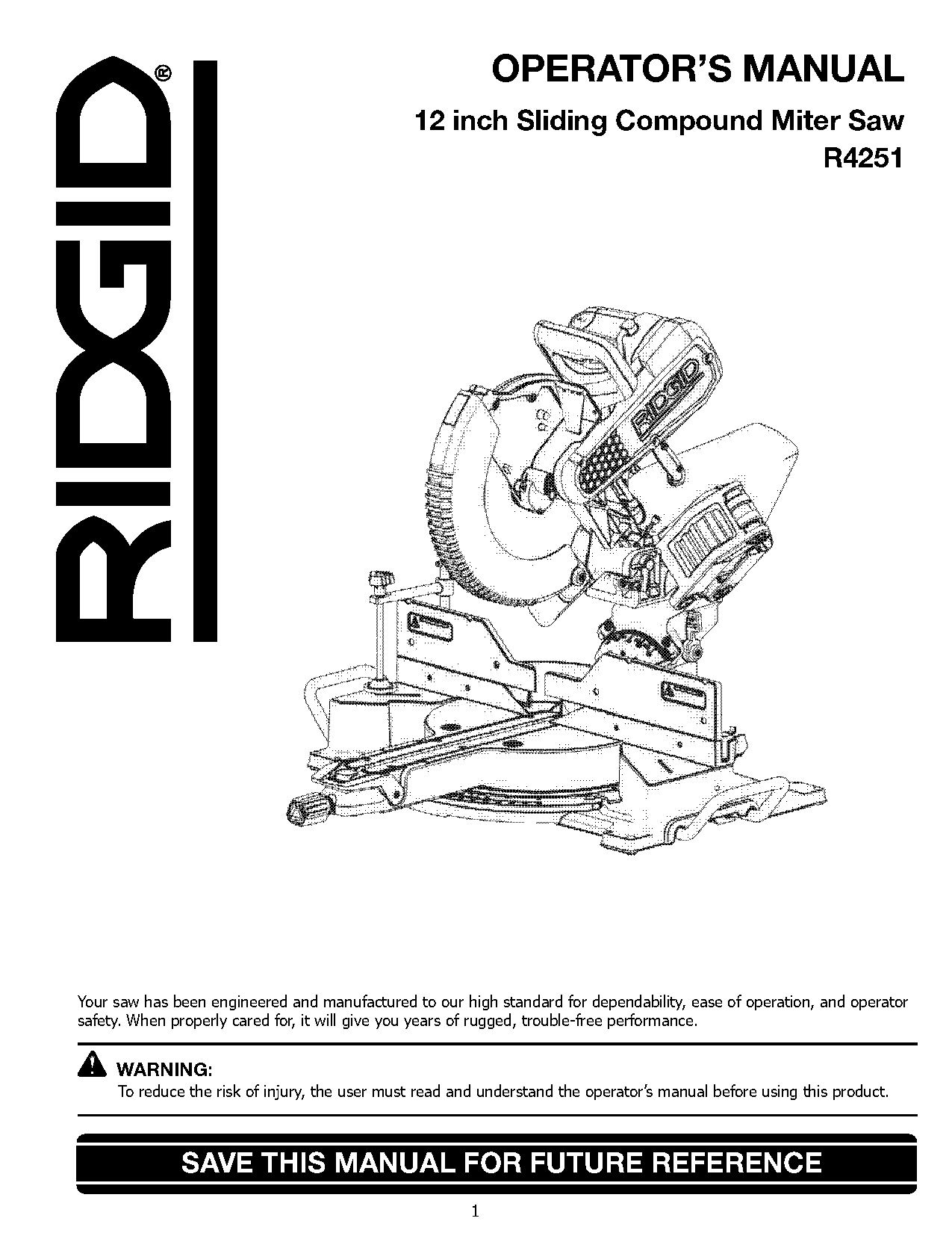 compound miter saw with table