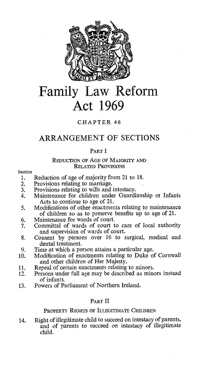 what is the family law reform act