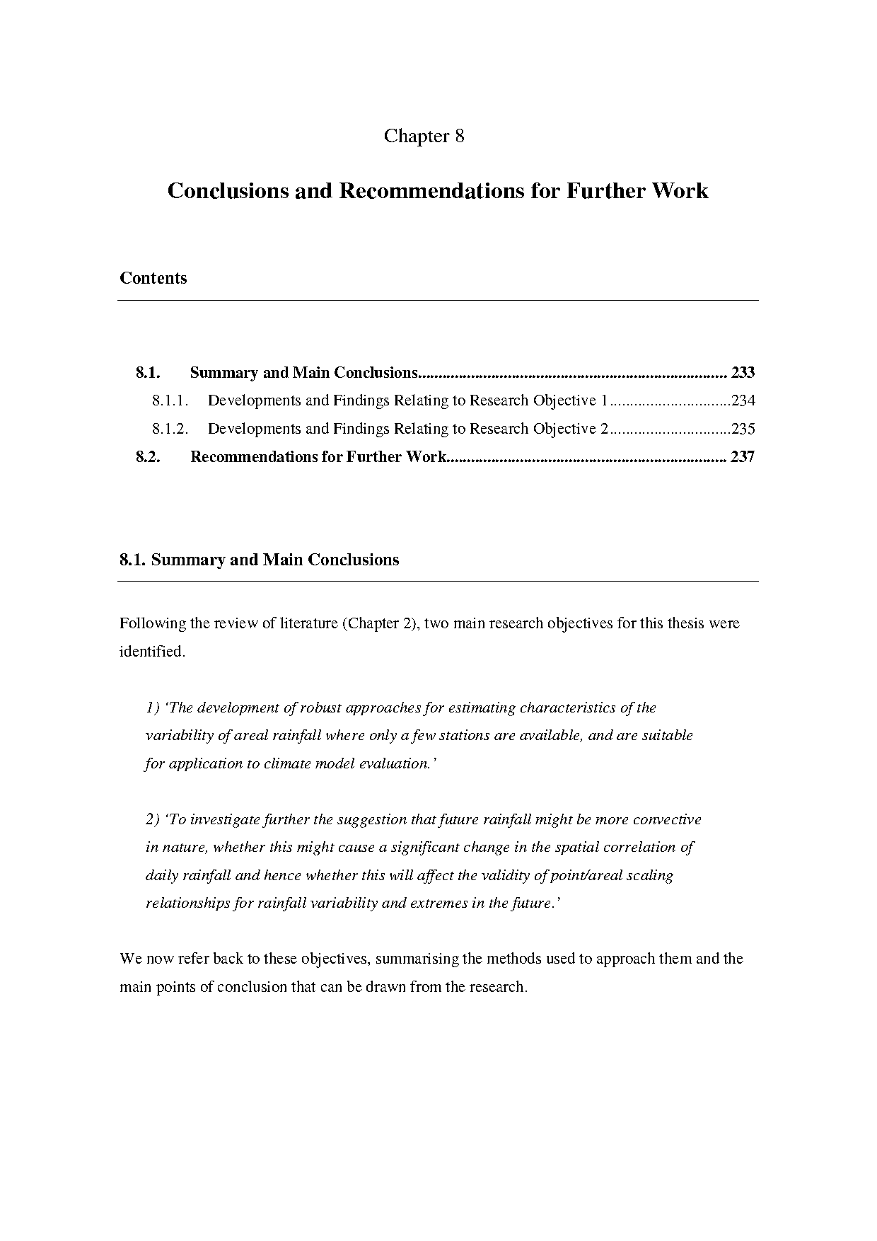 recommendations for future researchers sample