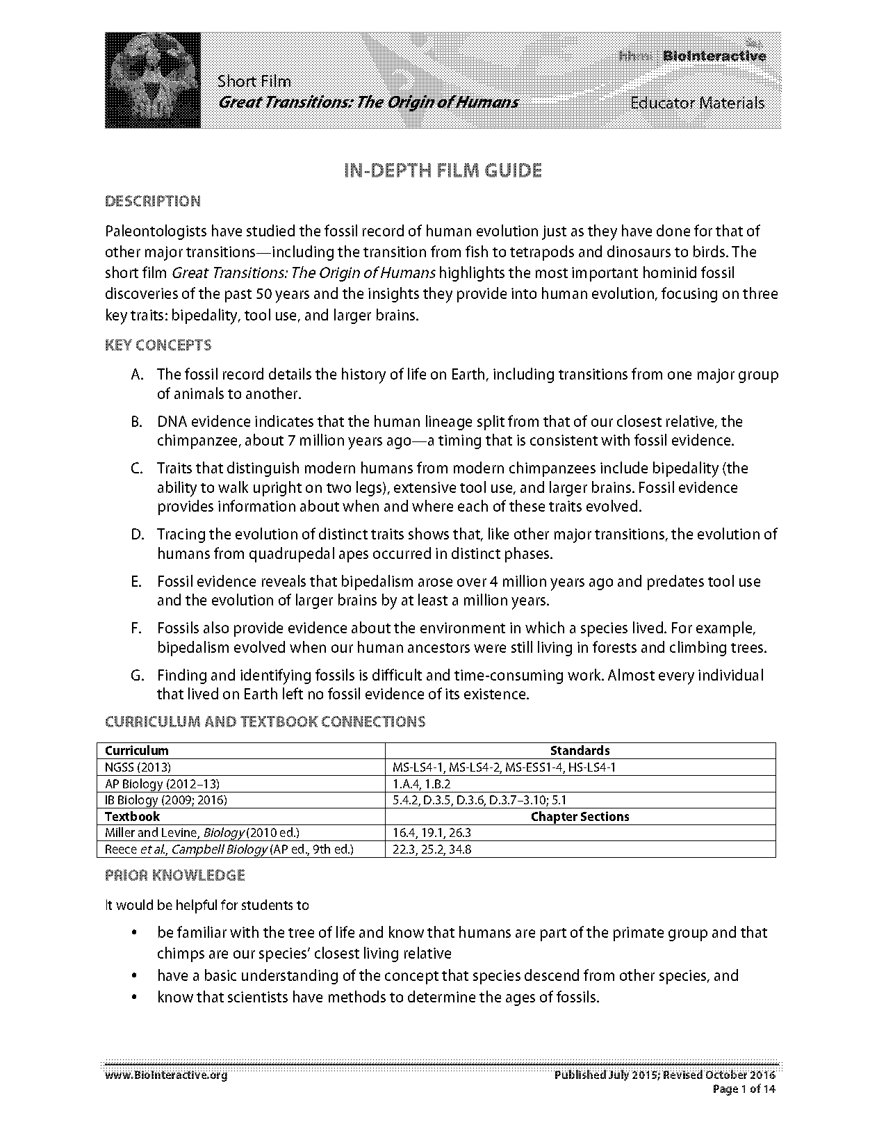 fossil evidence of evolution worksheet answer key