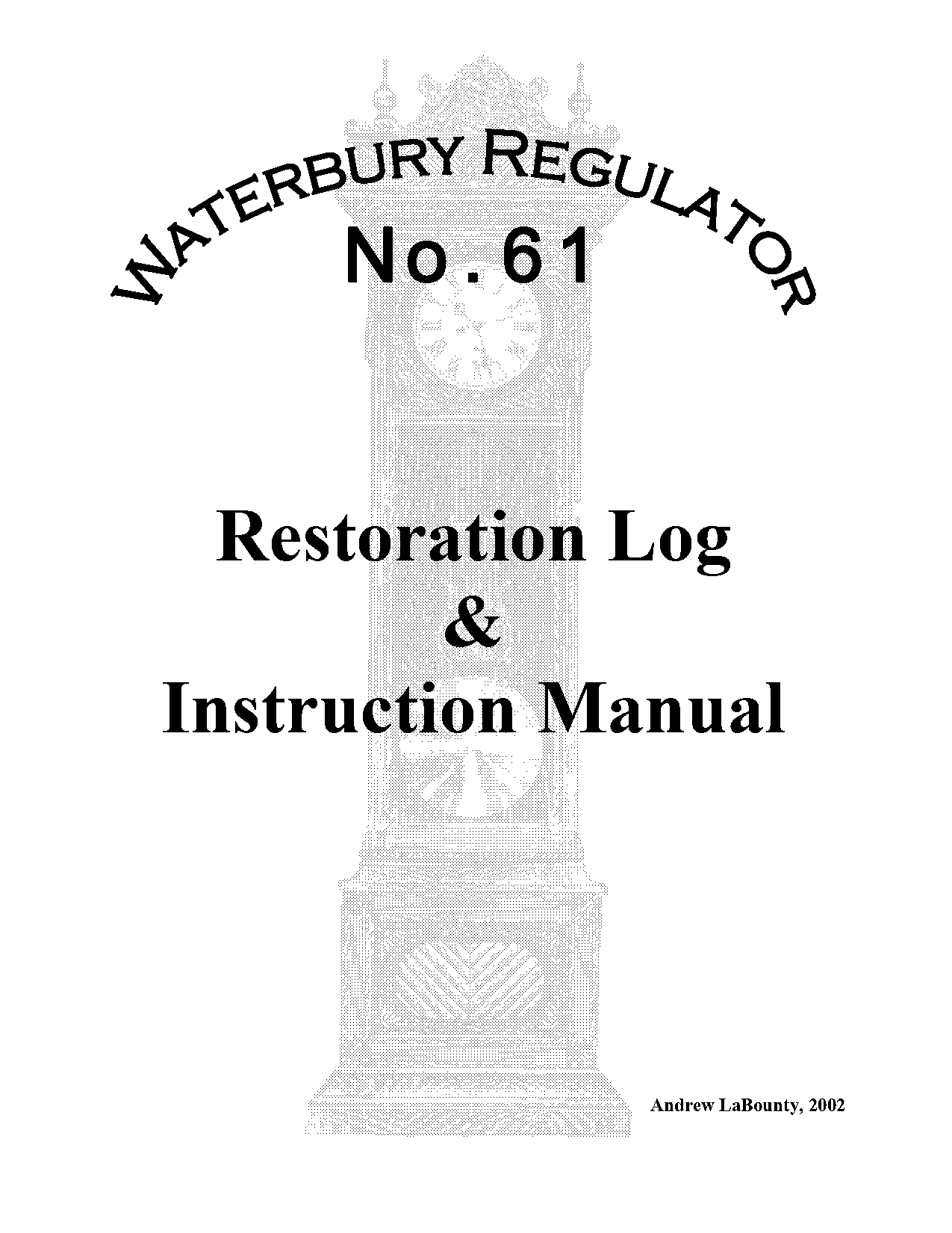 regulator wall clock instructions