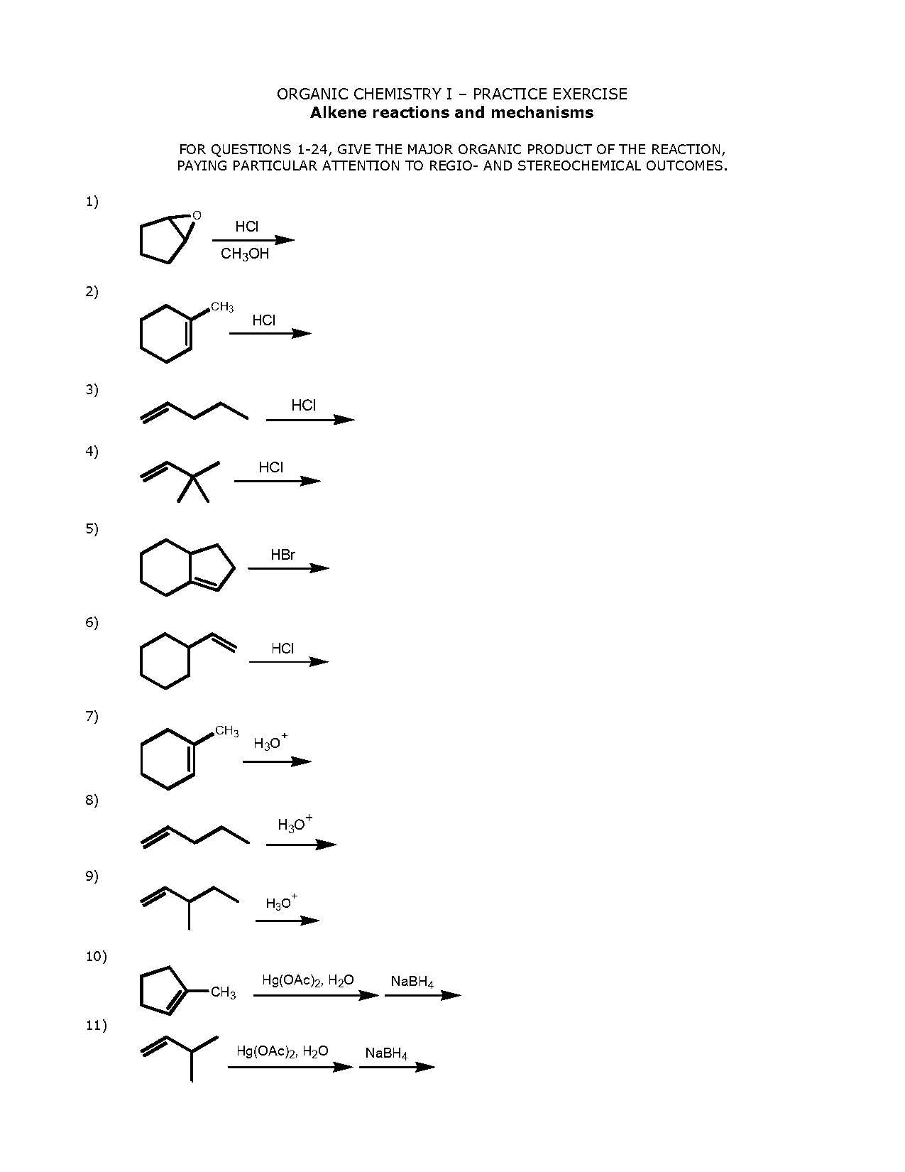 chemical reactions questions pdf