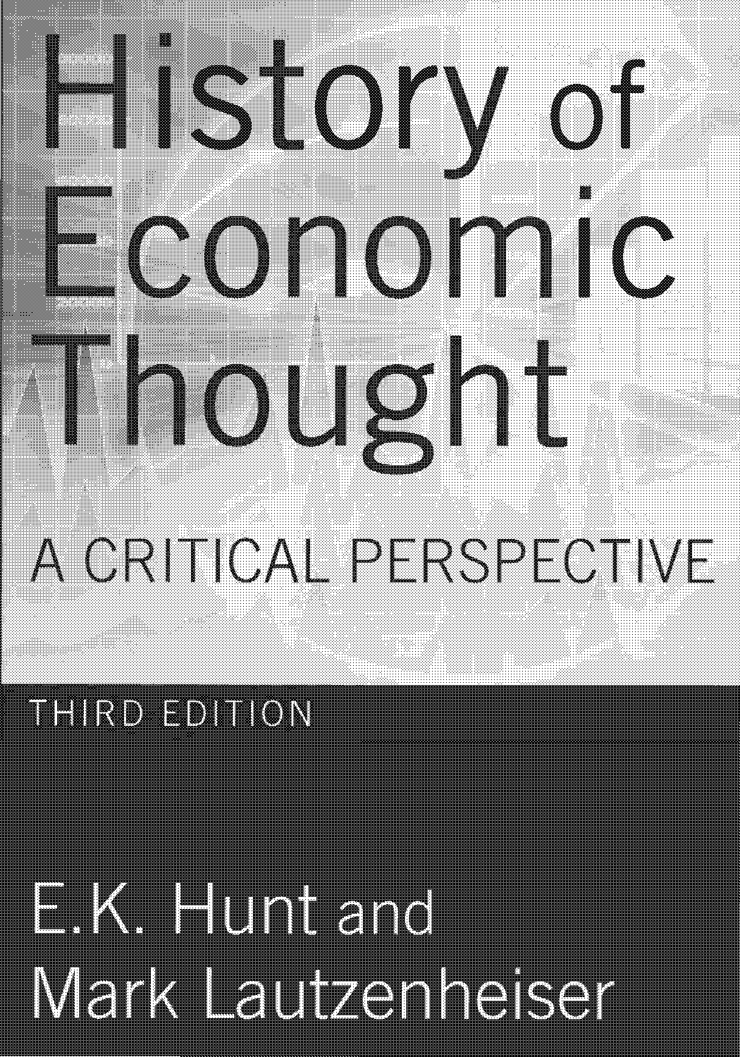 history of economic thought hunt study guide