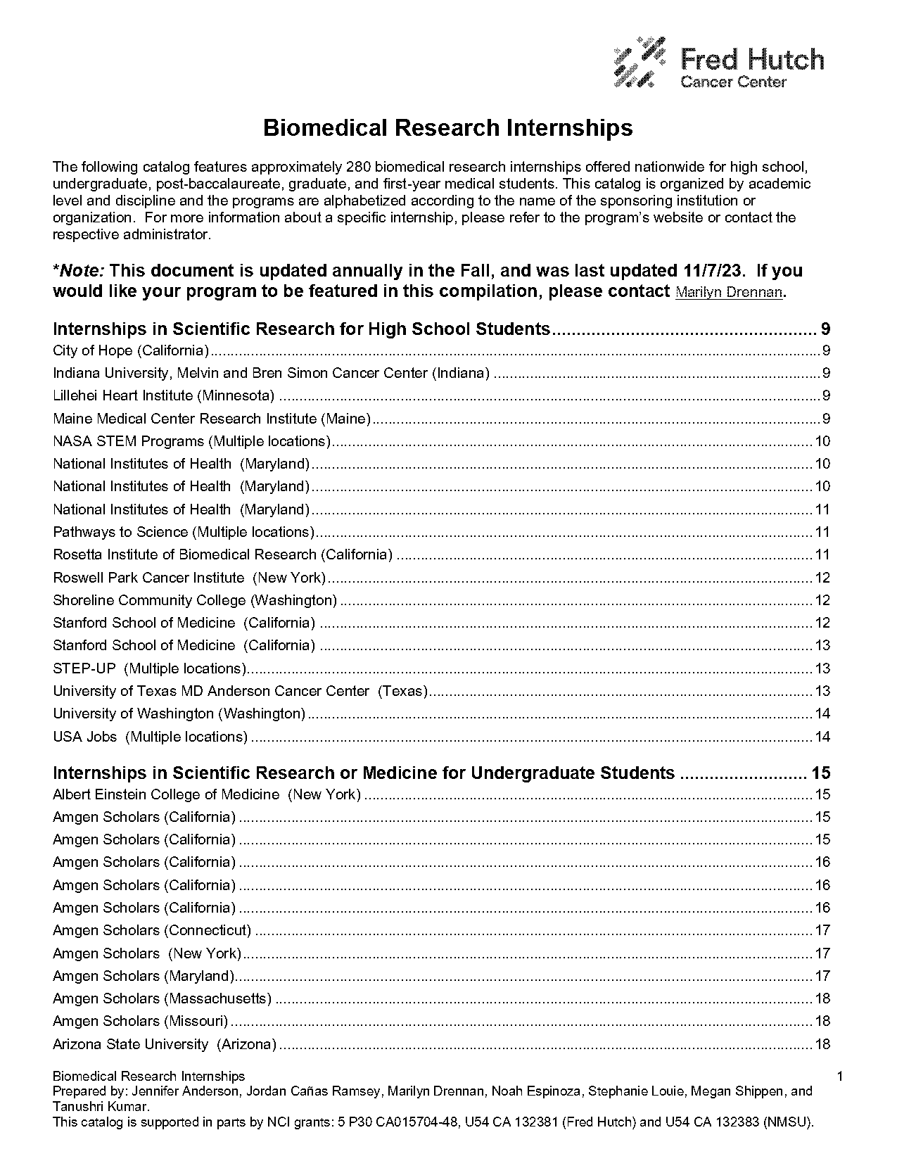 md anderson summer undergraduate research program application