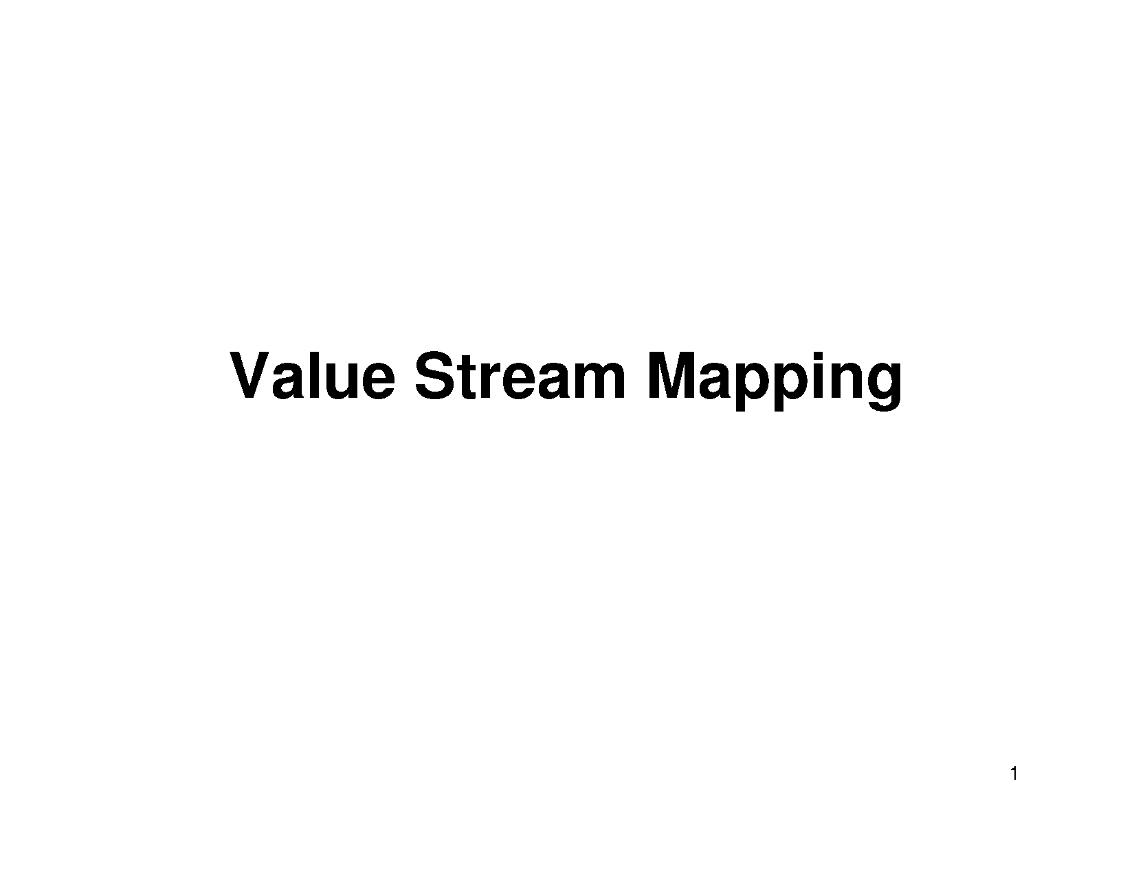 value stream mapping template ppt