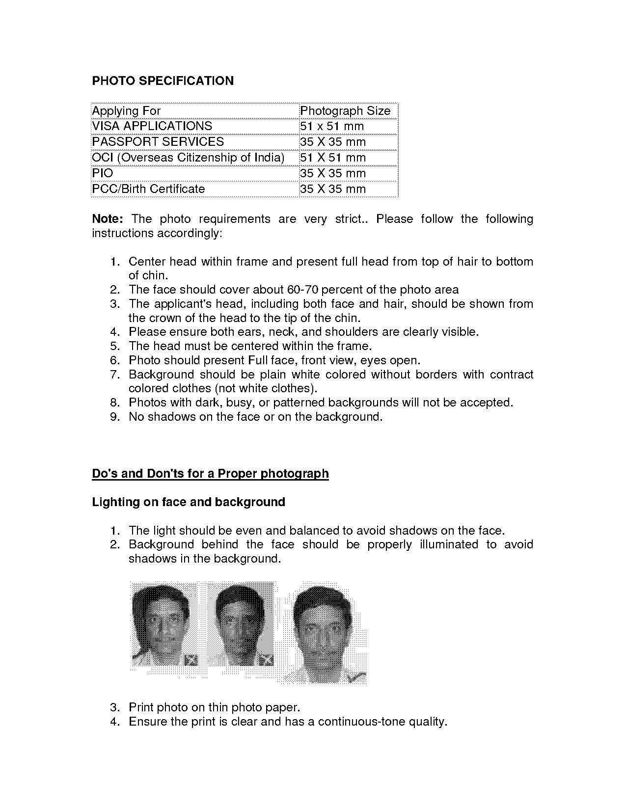 canadian visa photo requirements