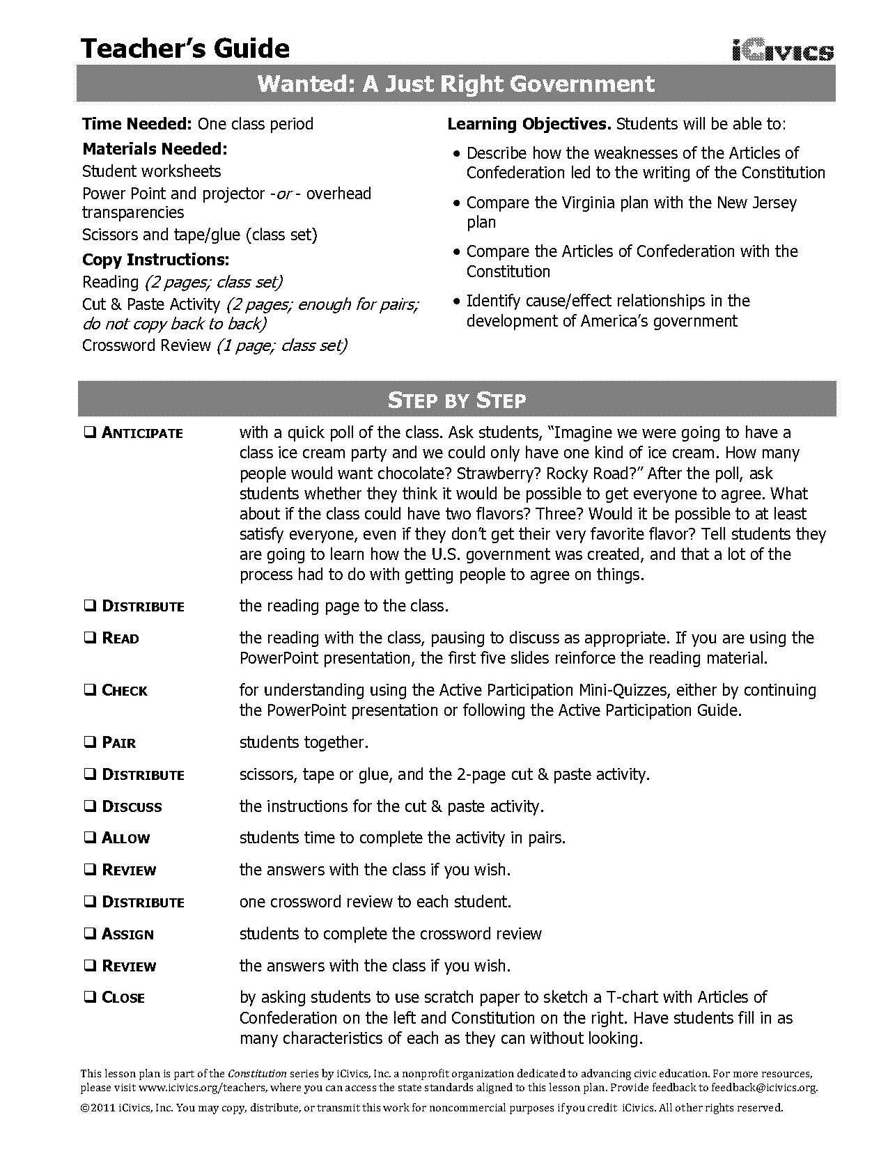 articles of confederation and constitution comparison chart