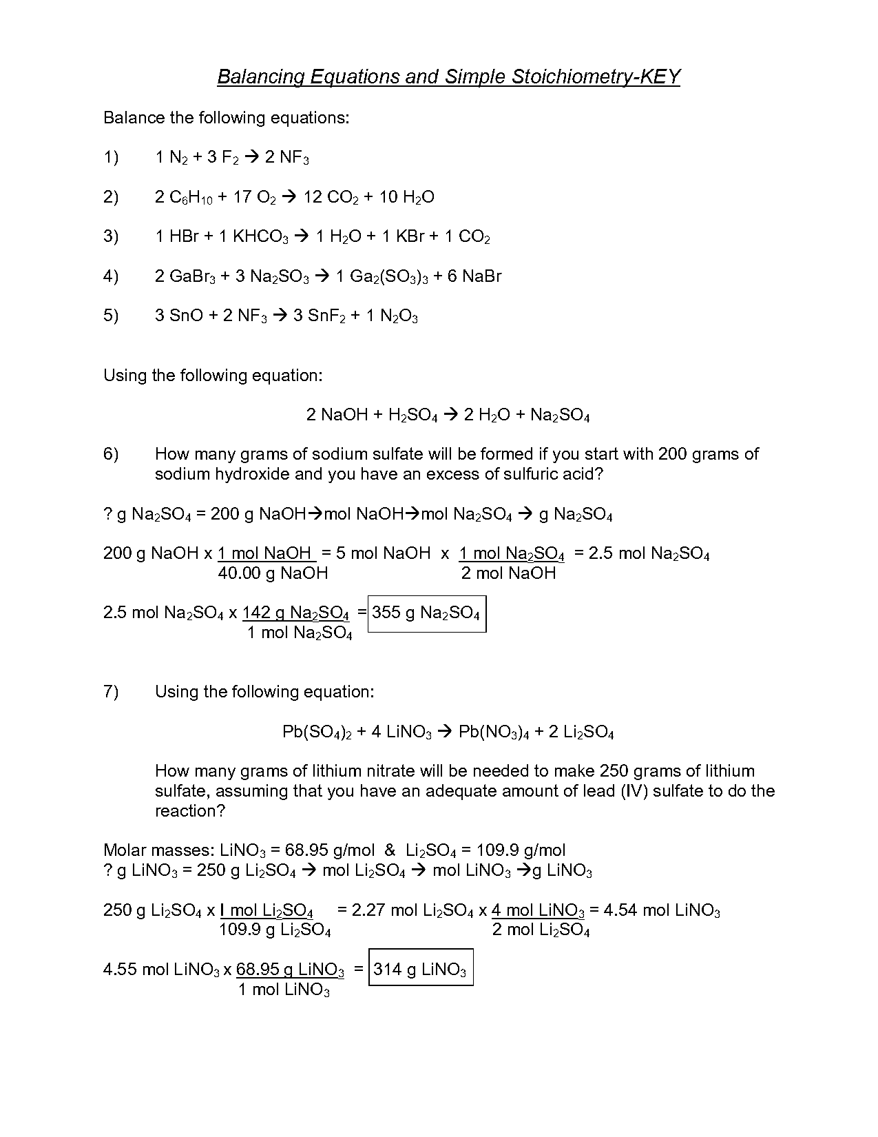 chemfiesta molar mass practice worksheet