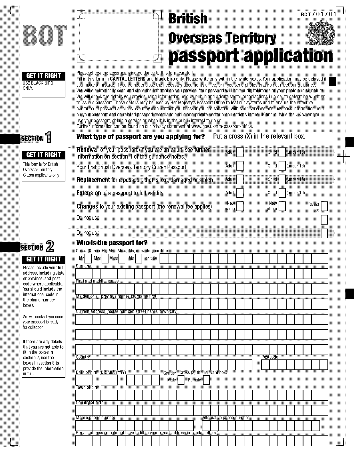 cayman islands passport renewal application