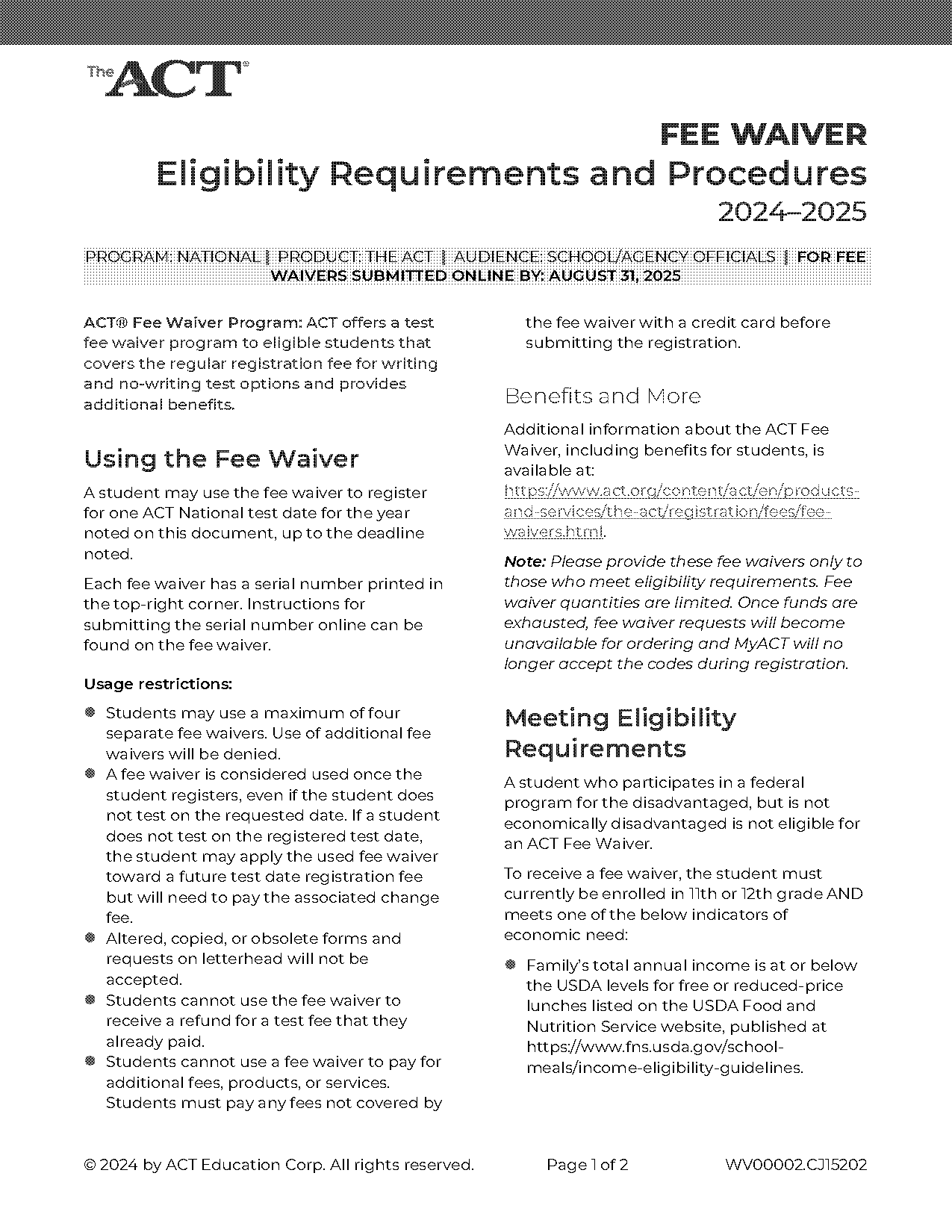 nm act test dates