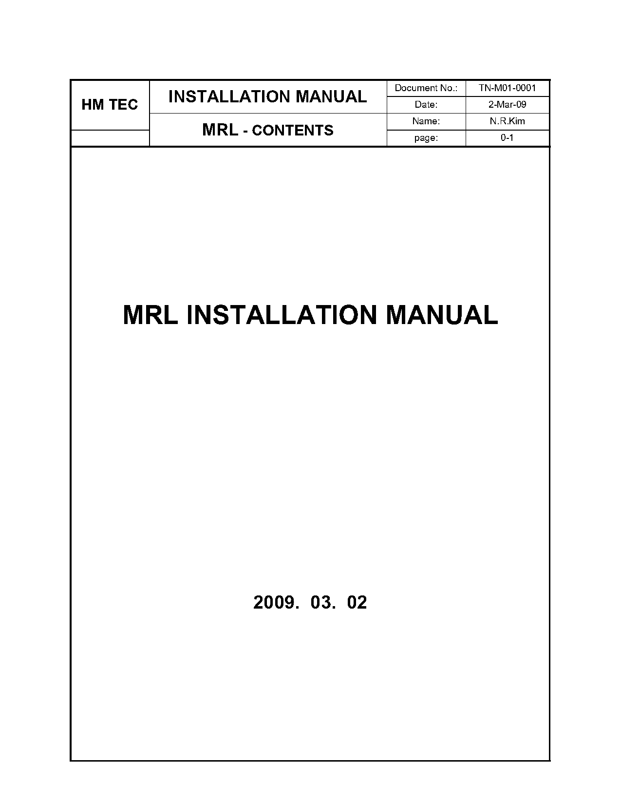 elevator installation guide pdf