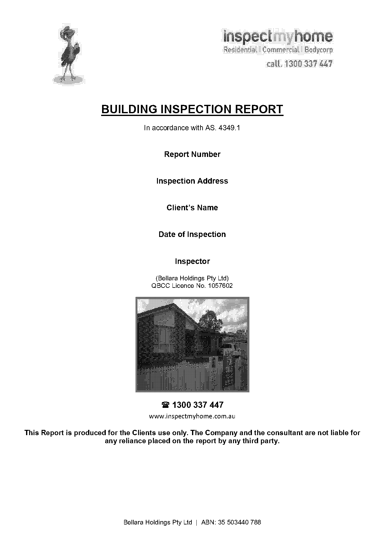 building inspection report template australia