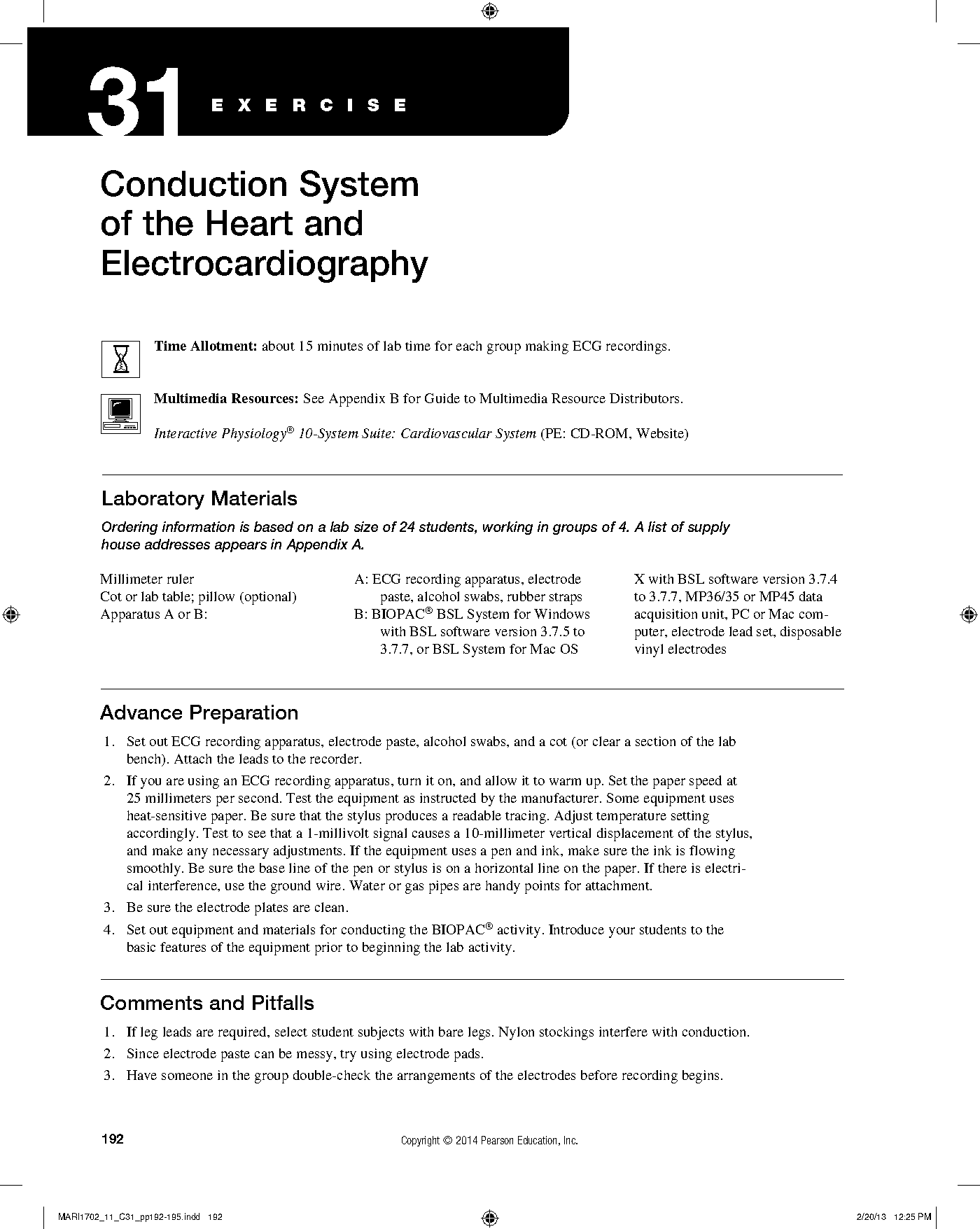 conduction system of the heart and electrocardiography lab report