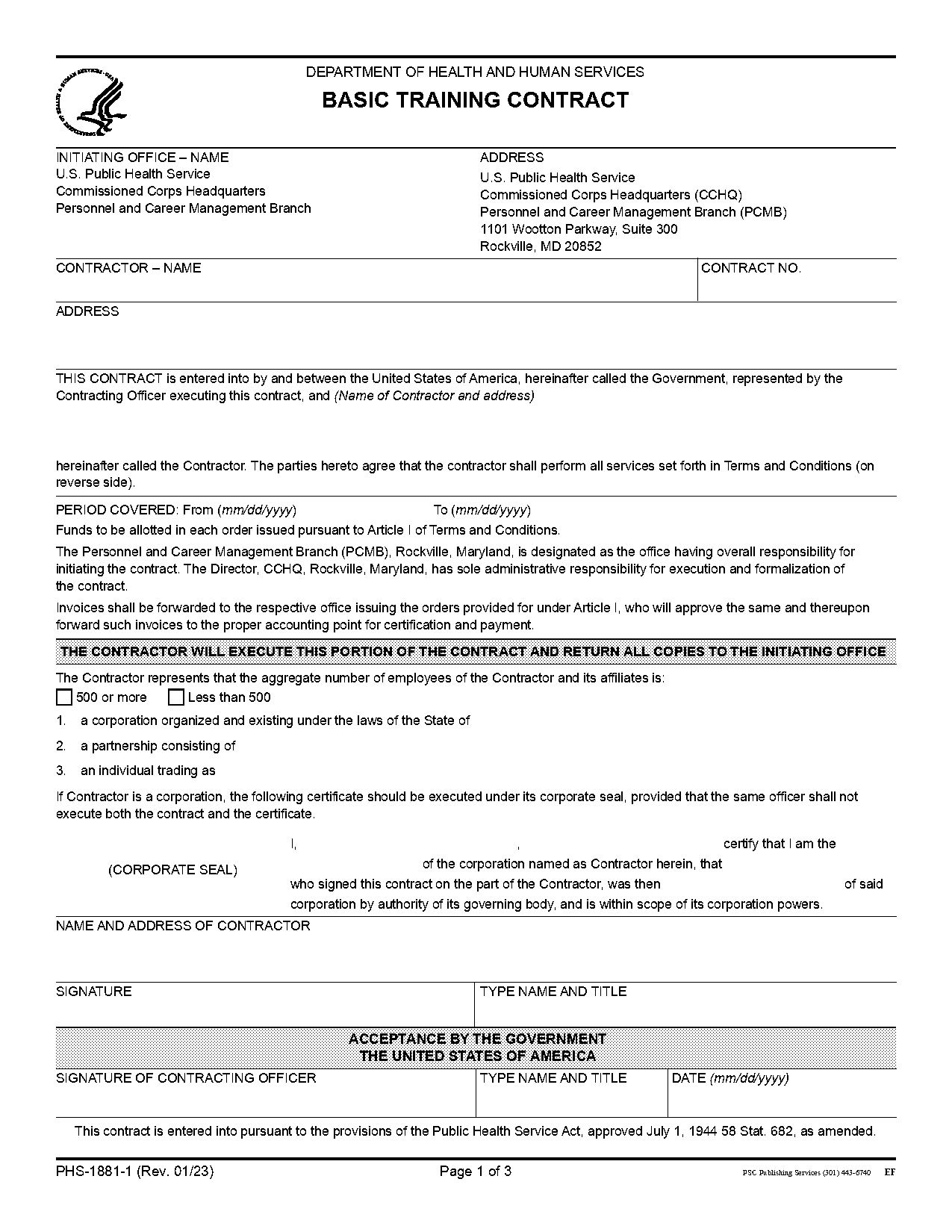 training contract letter example