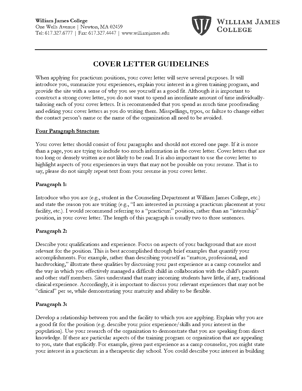 apa cover letter example