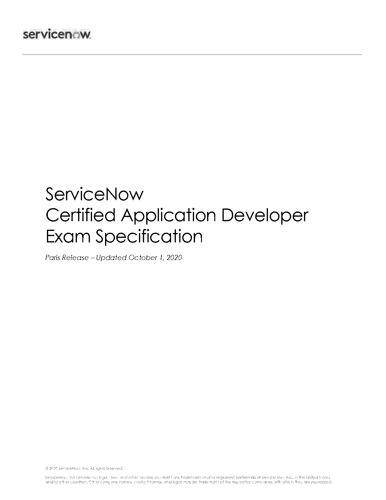 servicenow certified application developer dumps