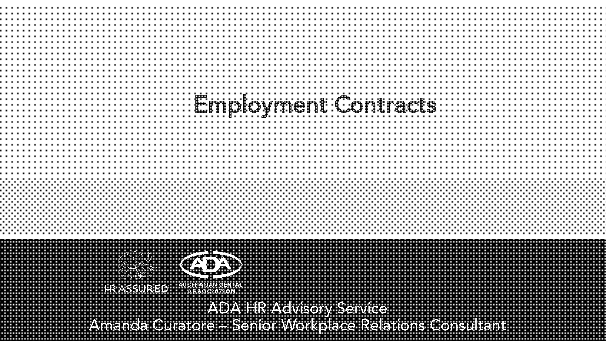 types of employment contracts in australia