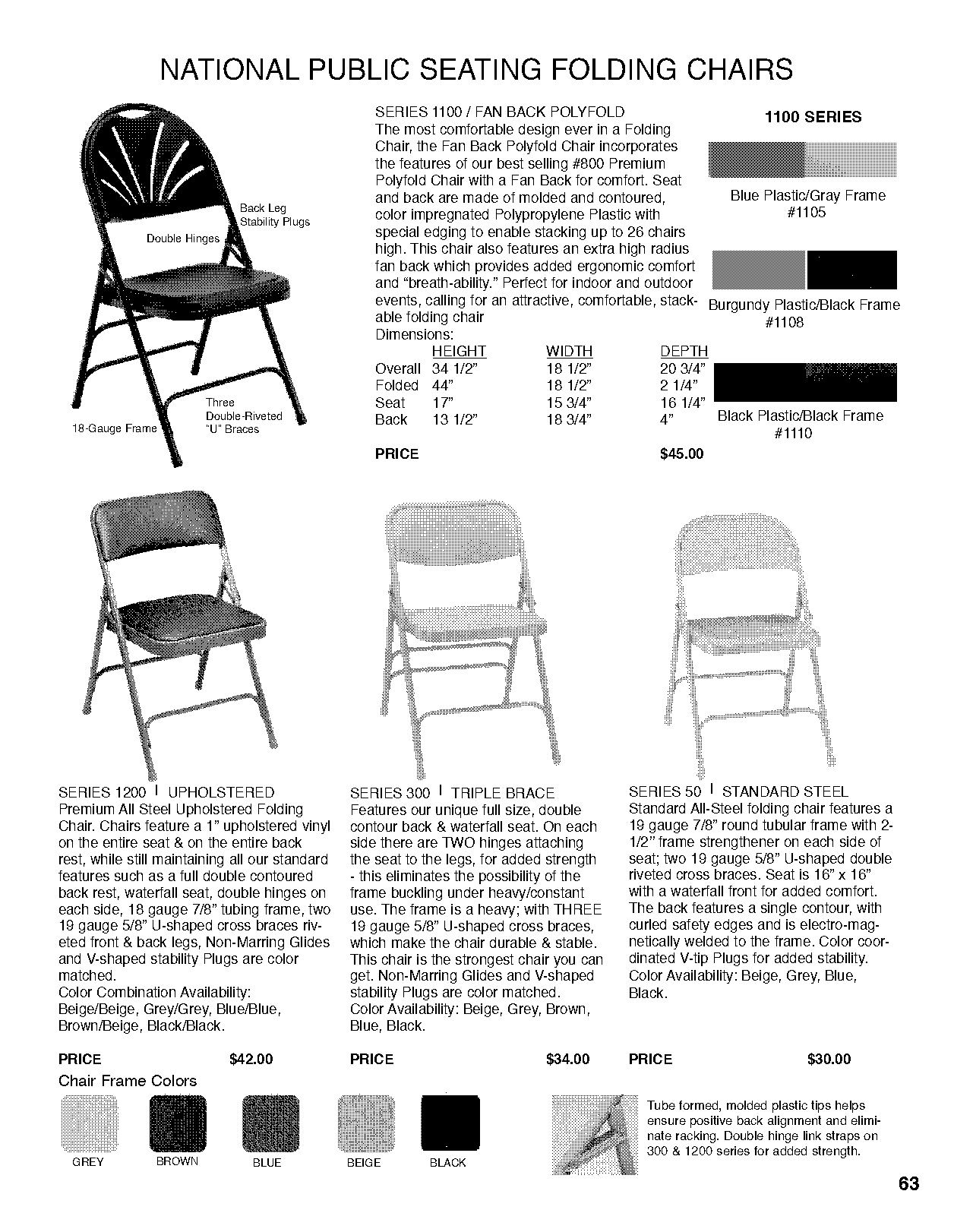 high plastic folding table