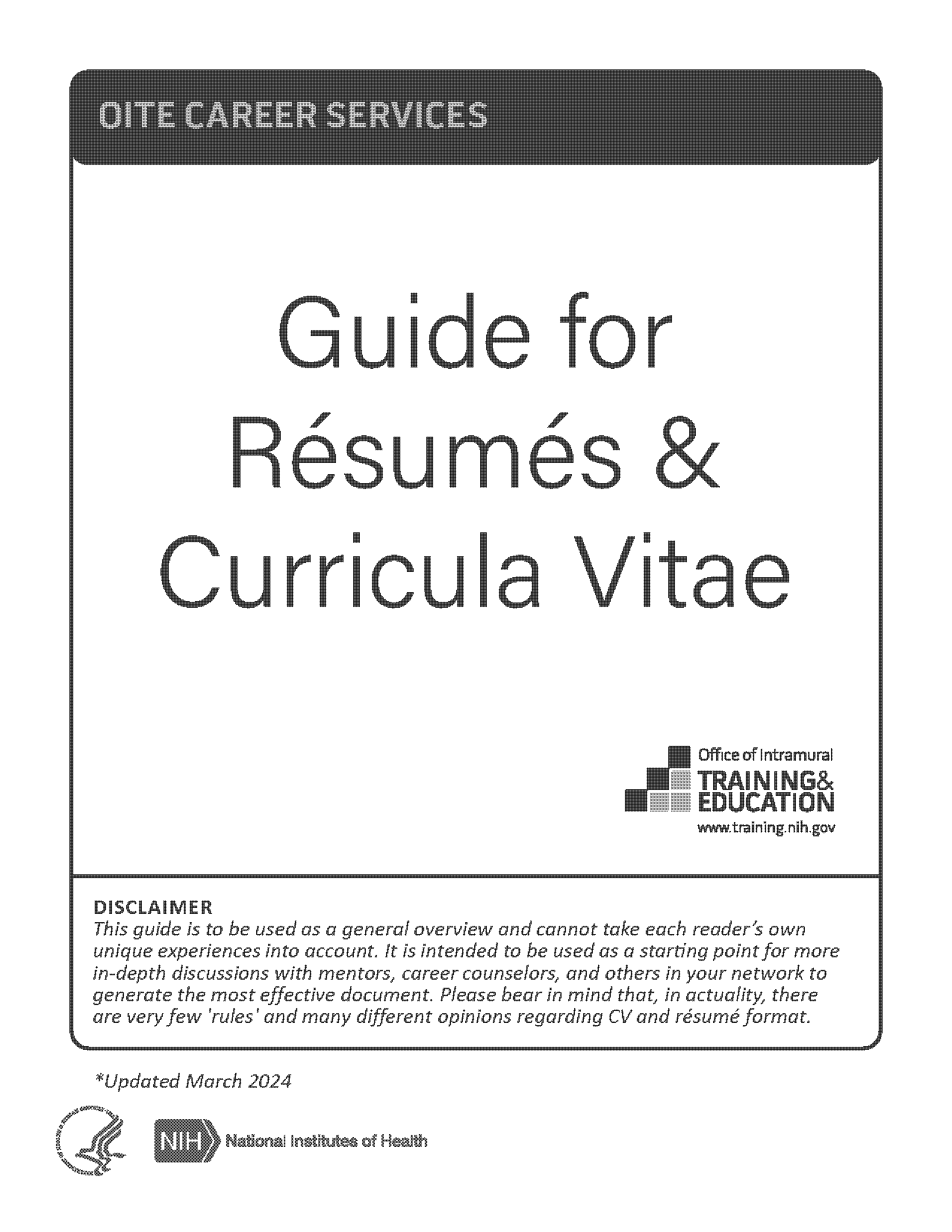 how to write resume or cv