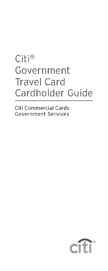 citi direct government travel card online access to pay