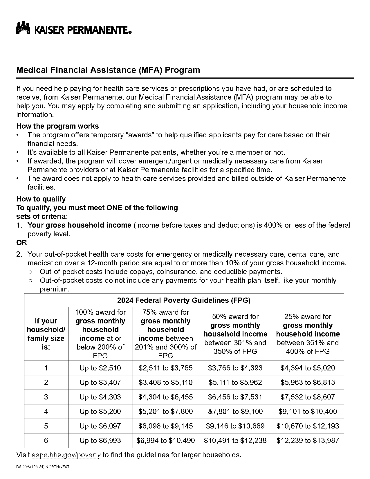 kaiser health insurance tax form