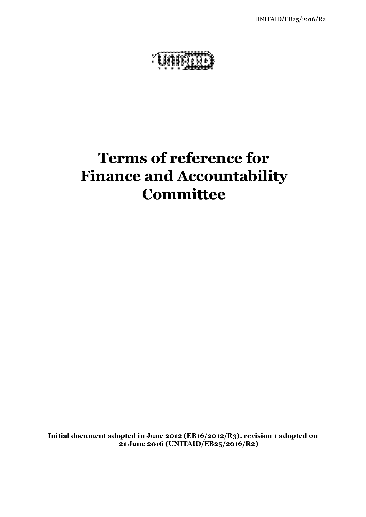 terms of reference for finance committee