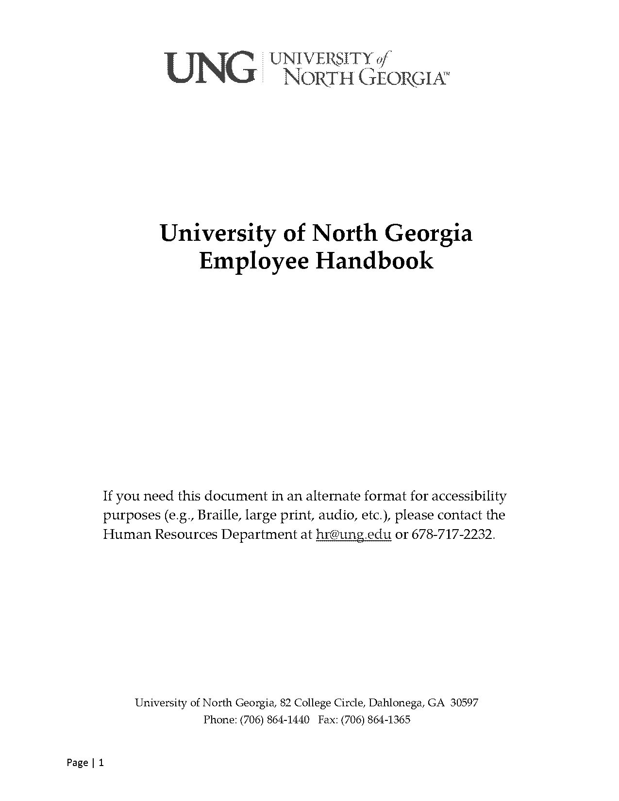 georgia state employee handbook