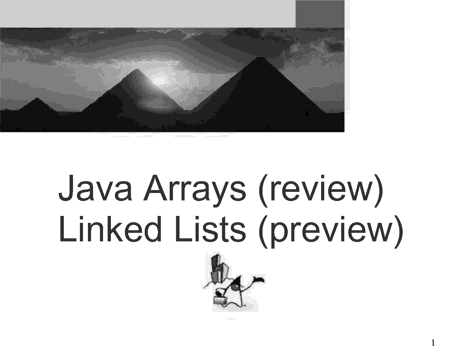 the declaration in java array