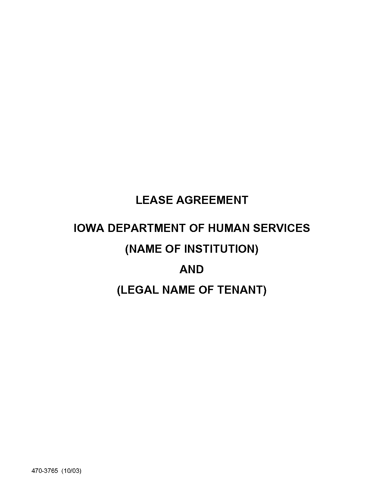 free iowa lease agreement template