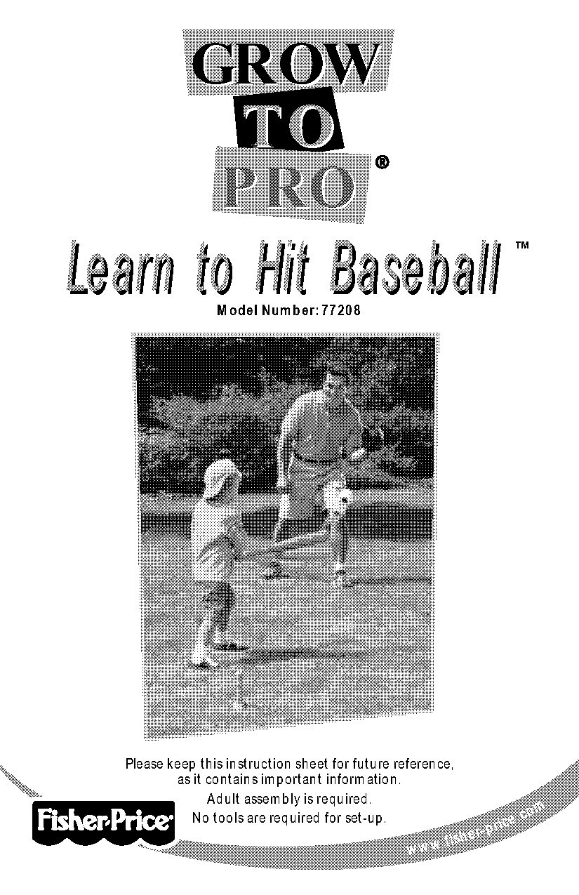 fisher price grow to pro baseball instructions