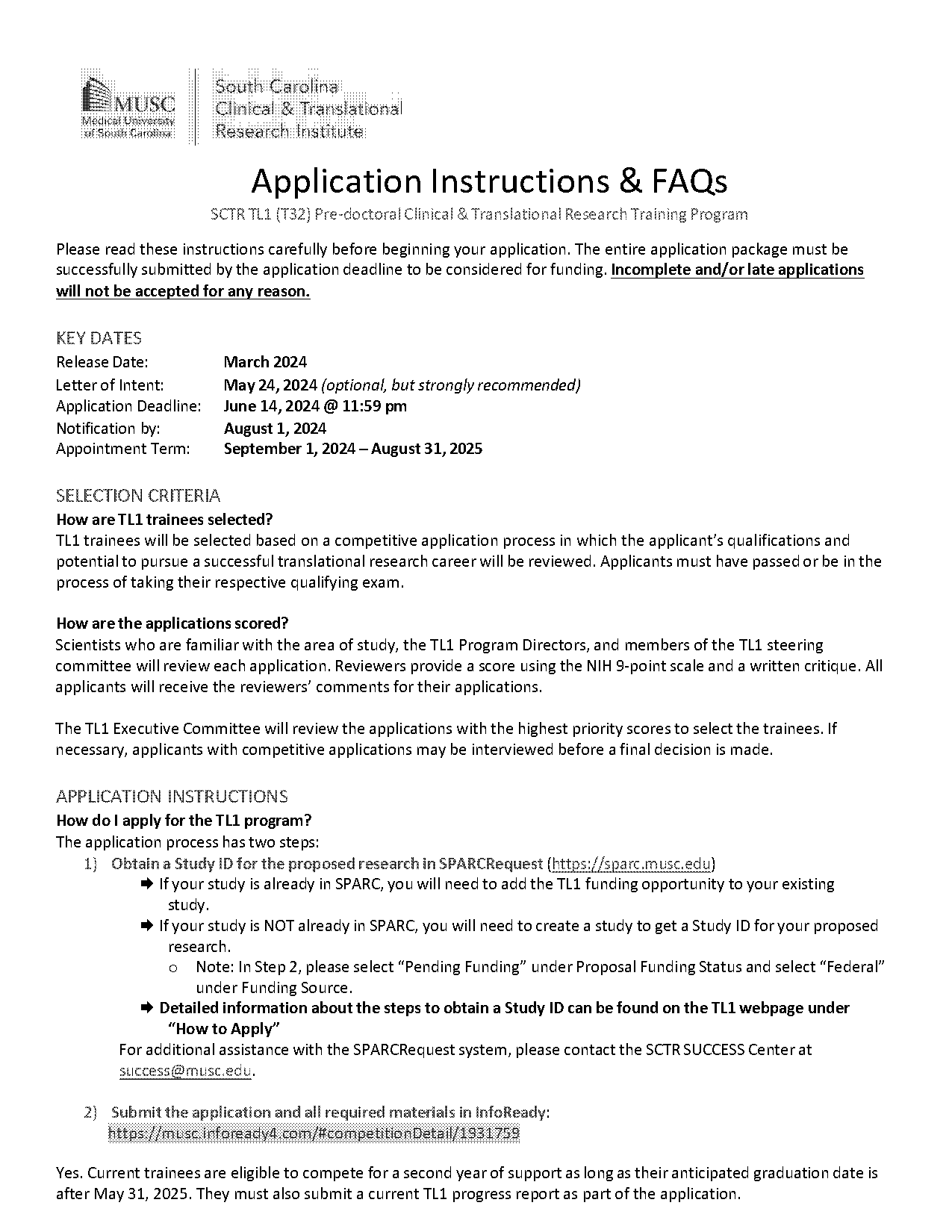 musc job application process