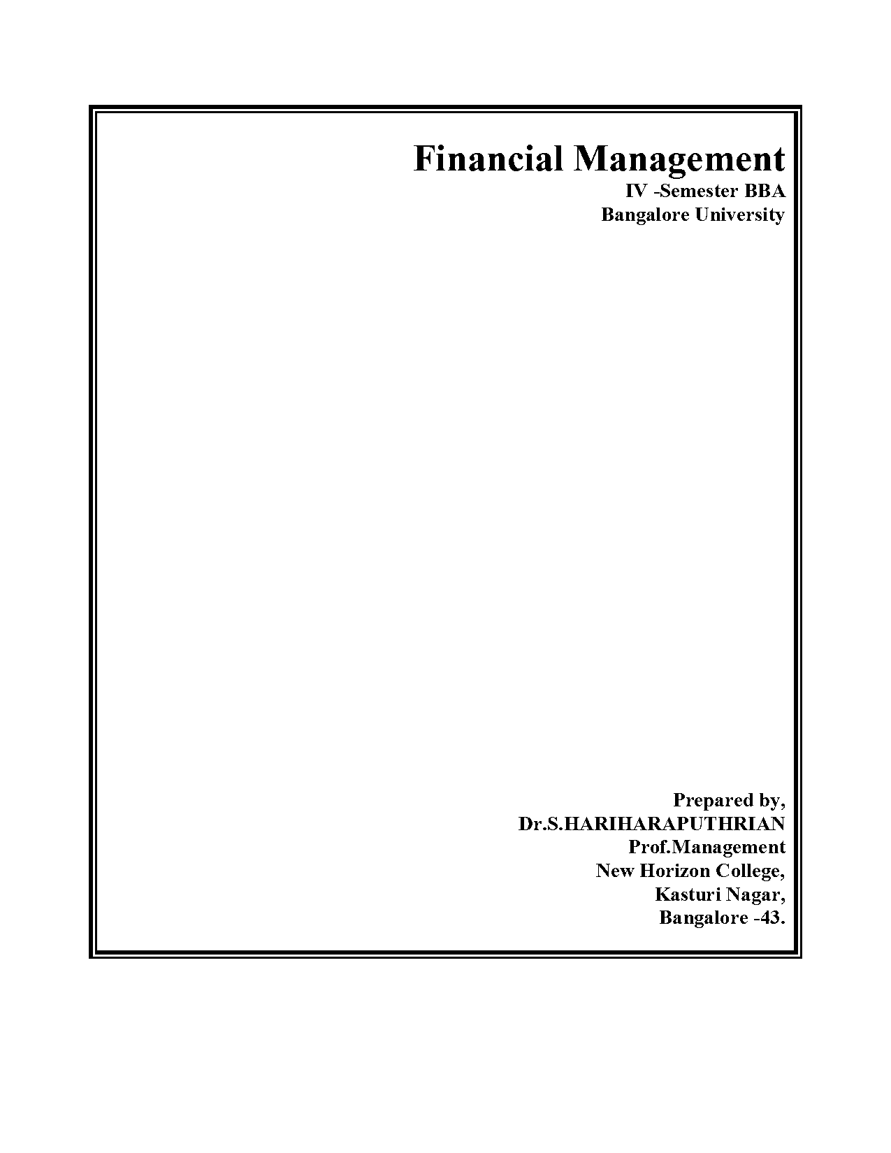 financial management book by sn maheshwari pdf