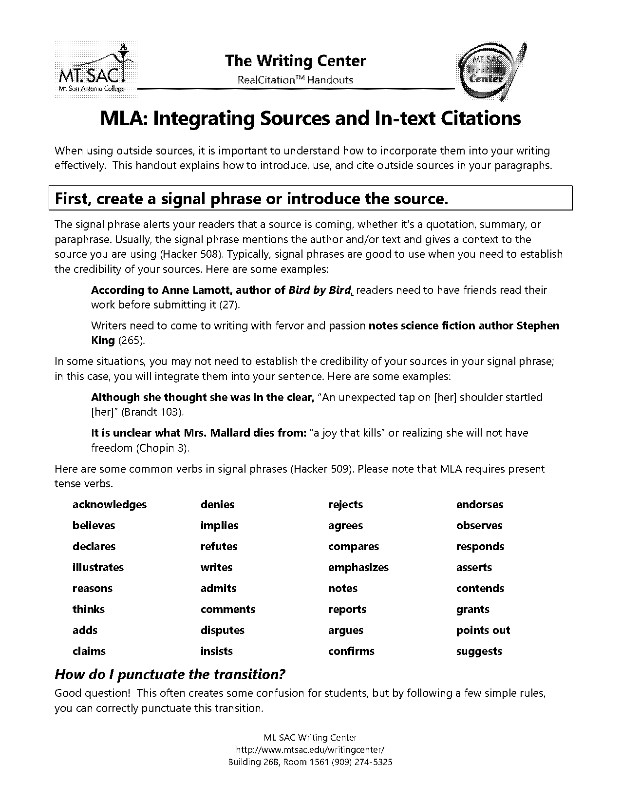 mla in text citations for articles online