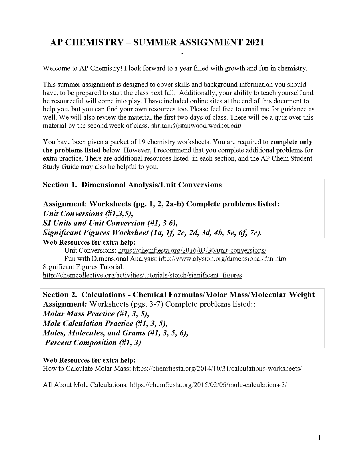 chemfiesta molar mass practice worksheet