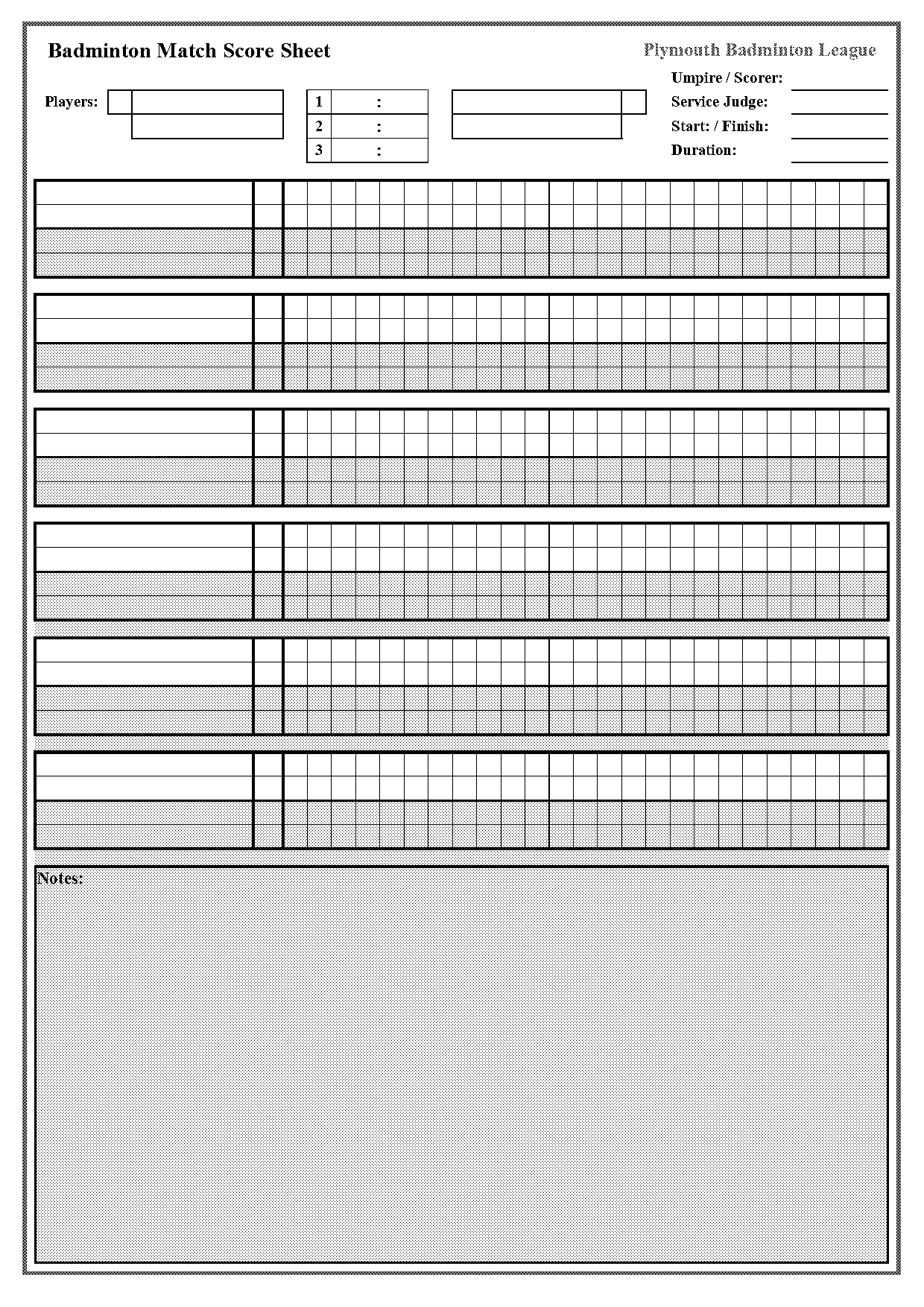 badminton doubles score sheet pdf