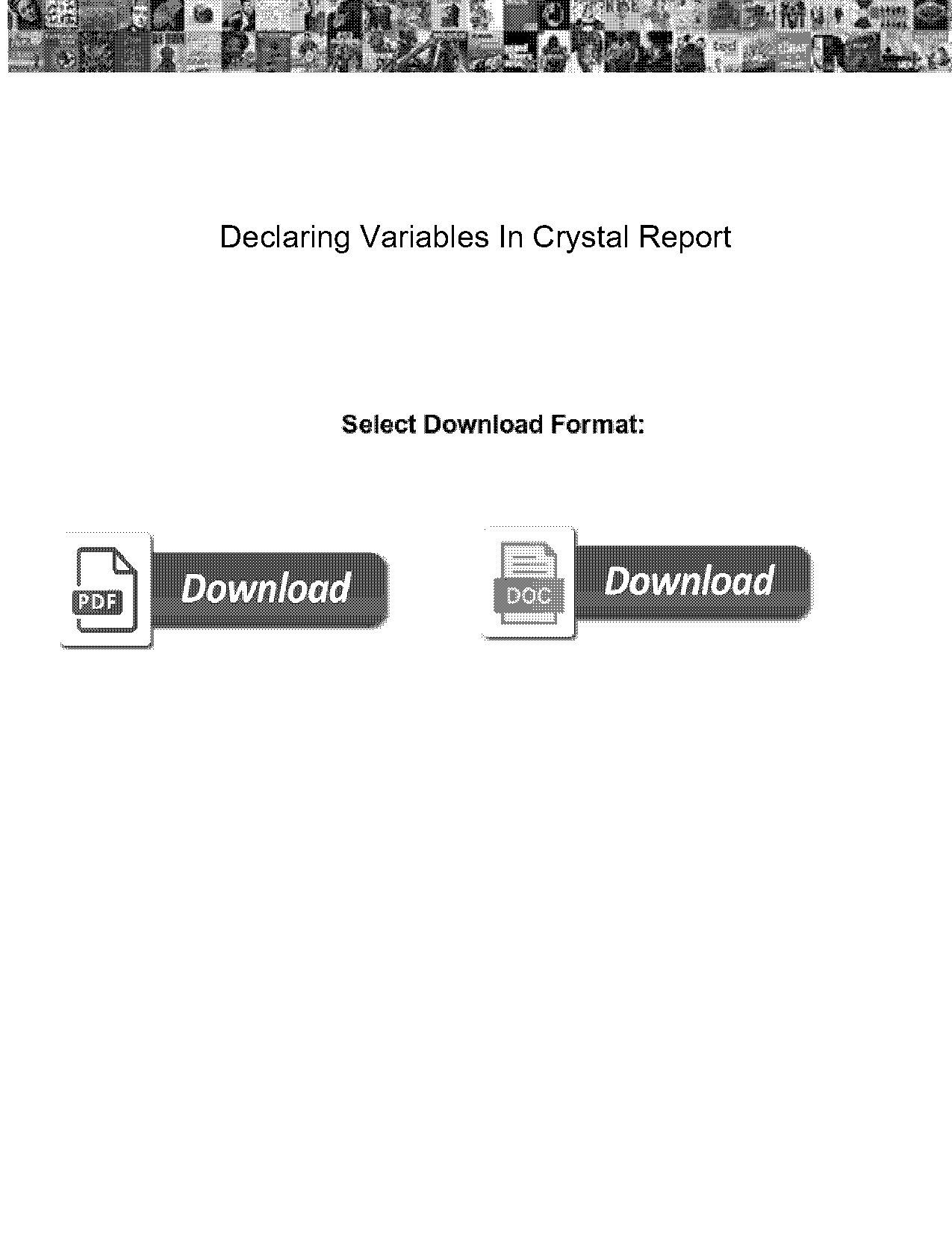 string variable in crystal report formula