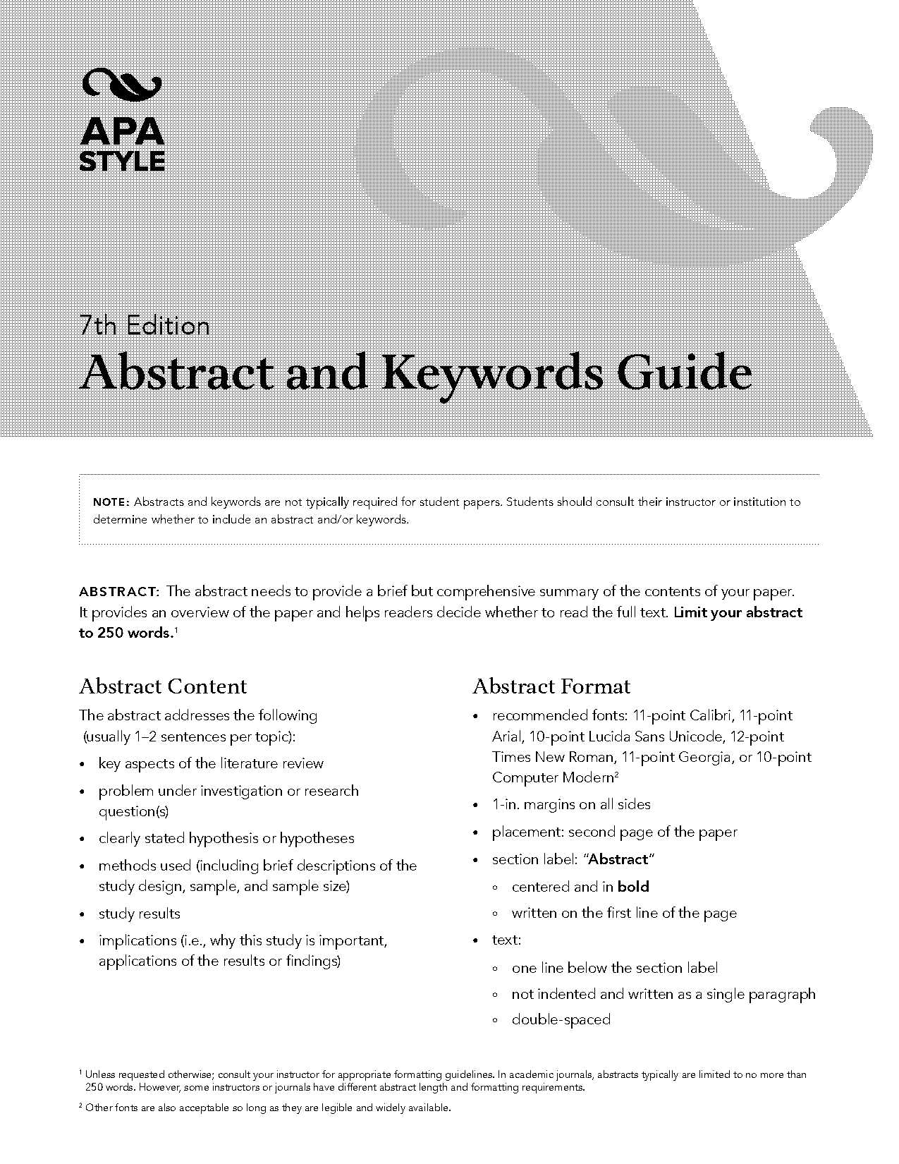 purpose of abstract in research article