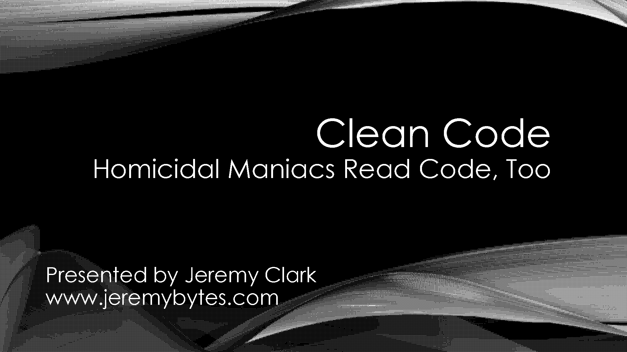 how to write clean code