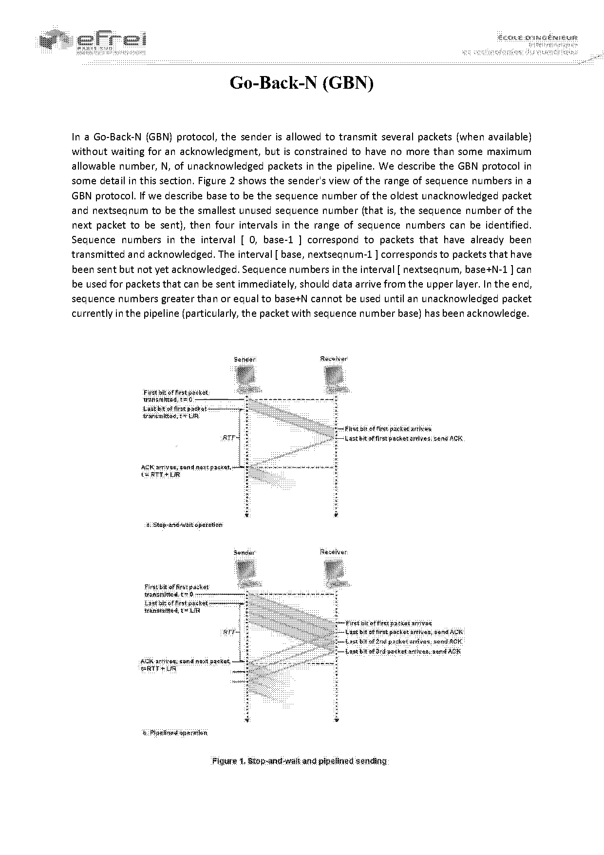 sliding window go back n protocol