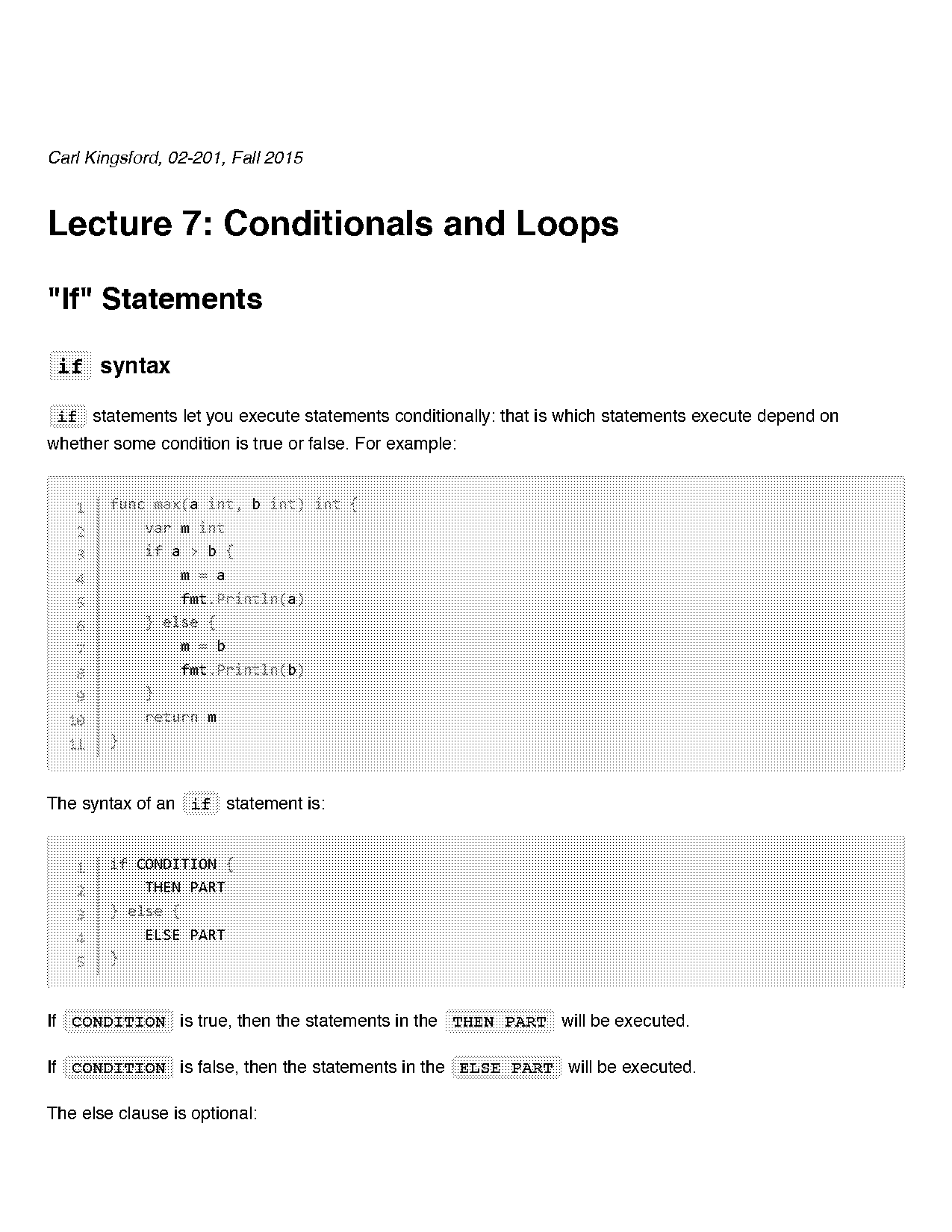 golang declare variable in if statement