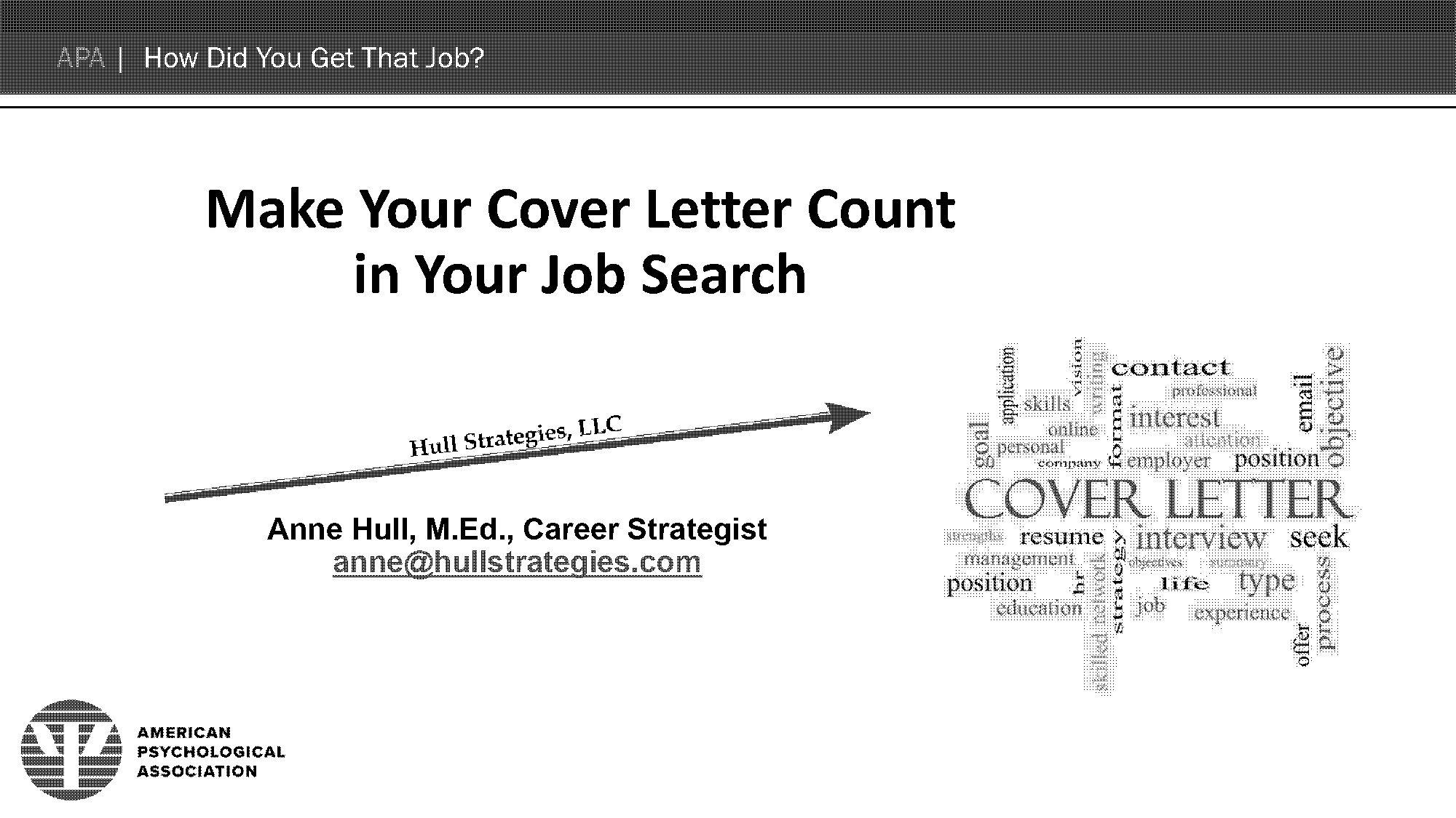 apa cover letter example