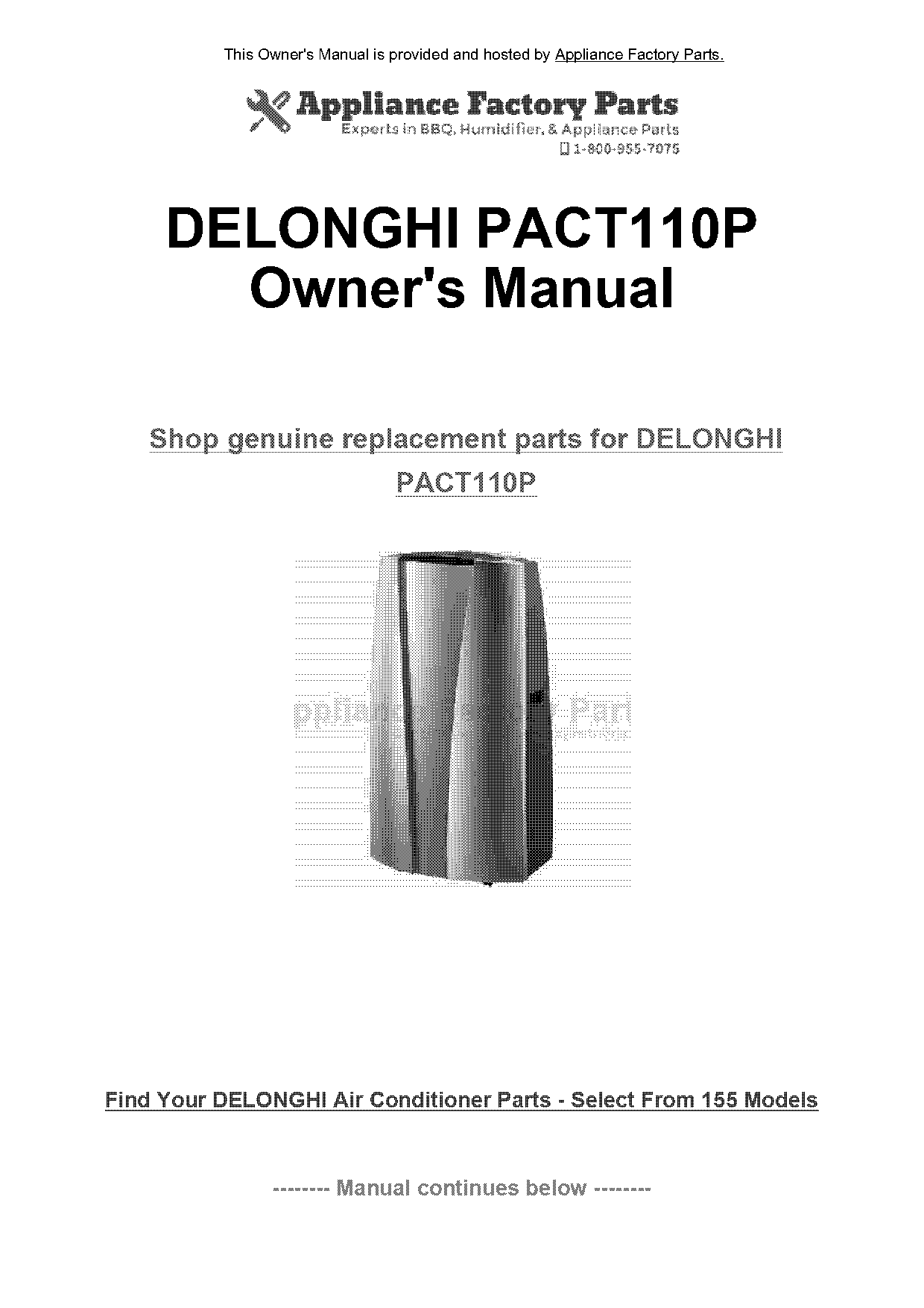 pinguino air conditioner user manual