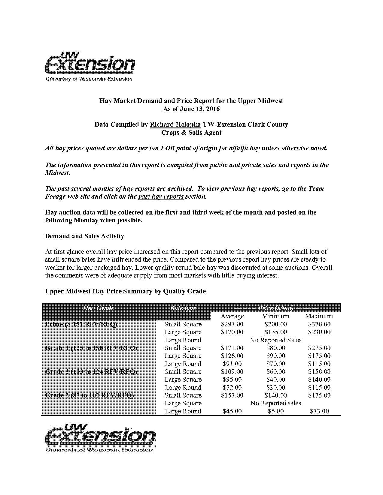 equity lomira market report