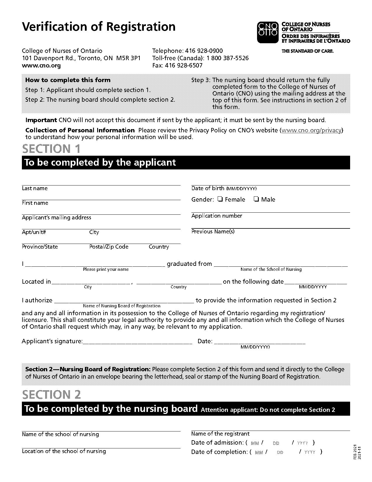 cno membership renewal form