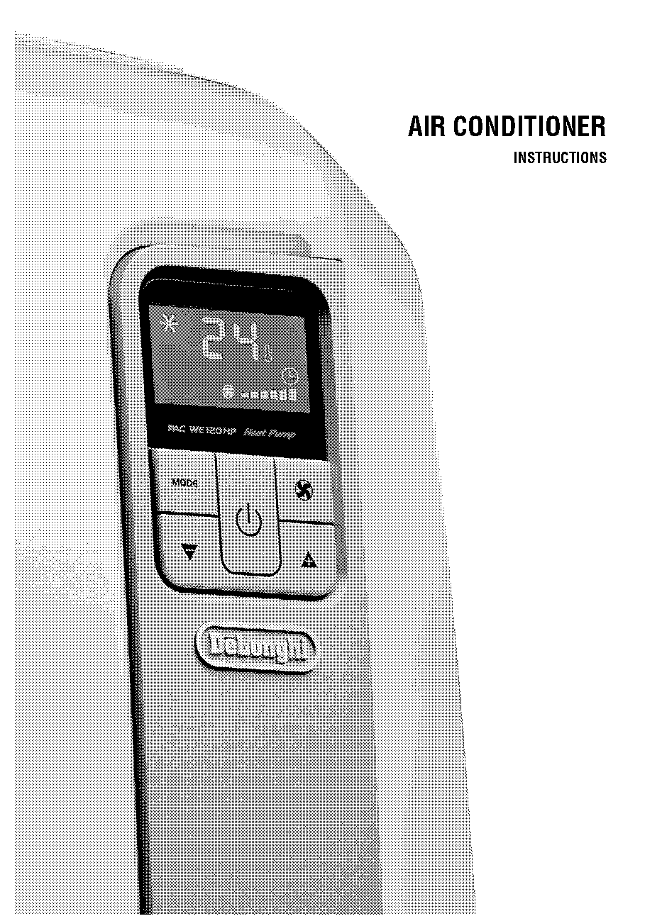 pinguino air conditioner user manual