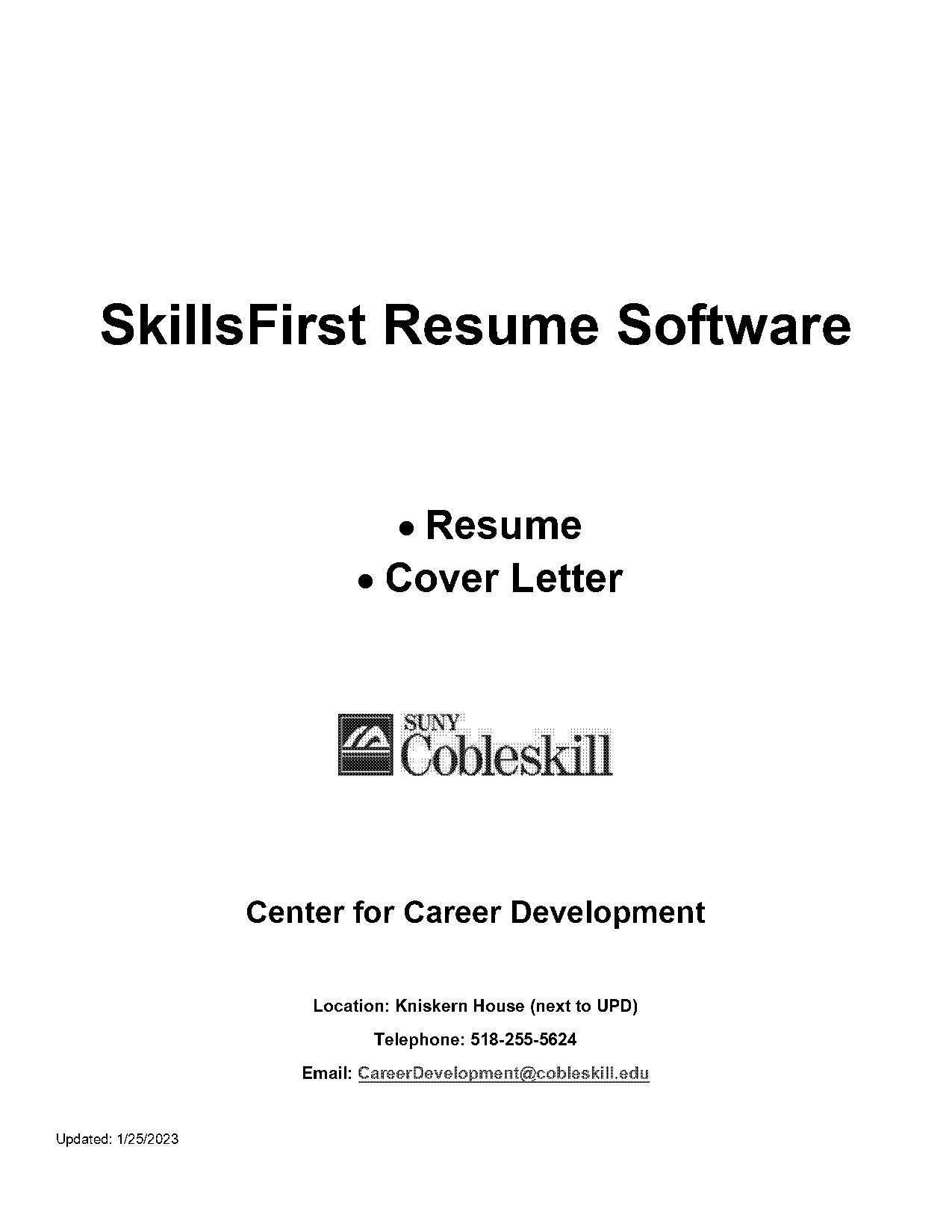 listing skills first on resume