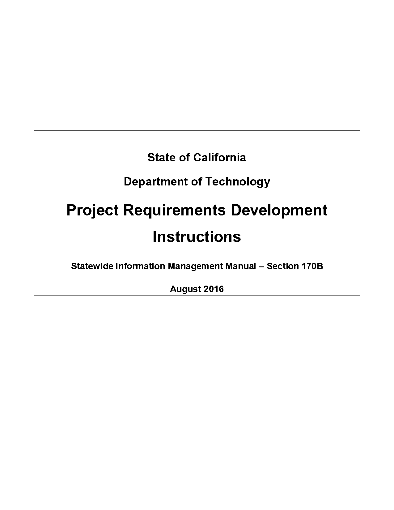 how to create project requirement document