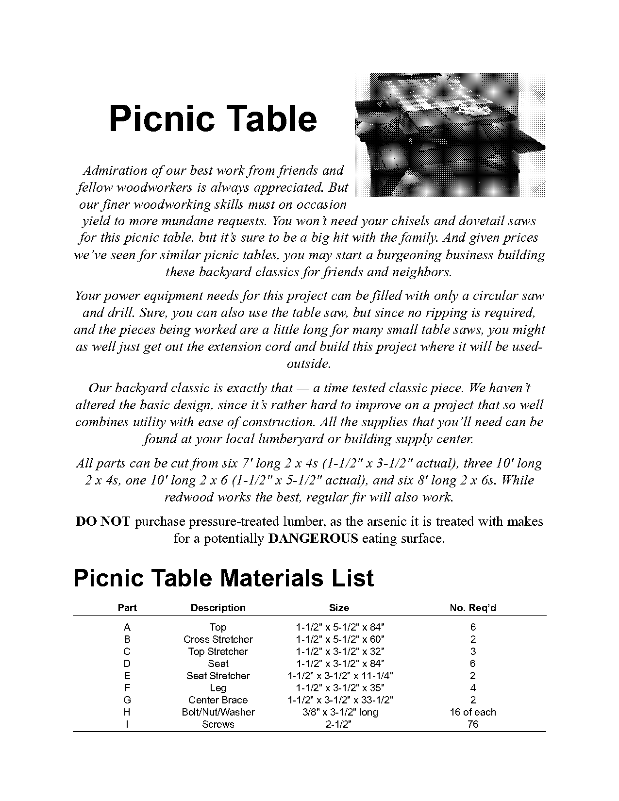 best stain for picnic table