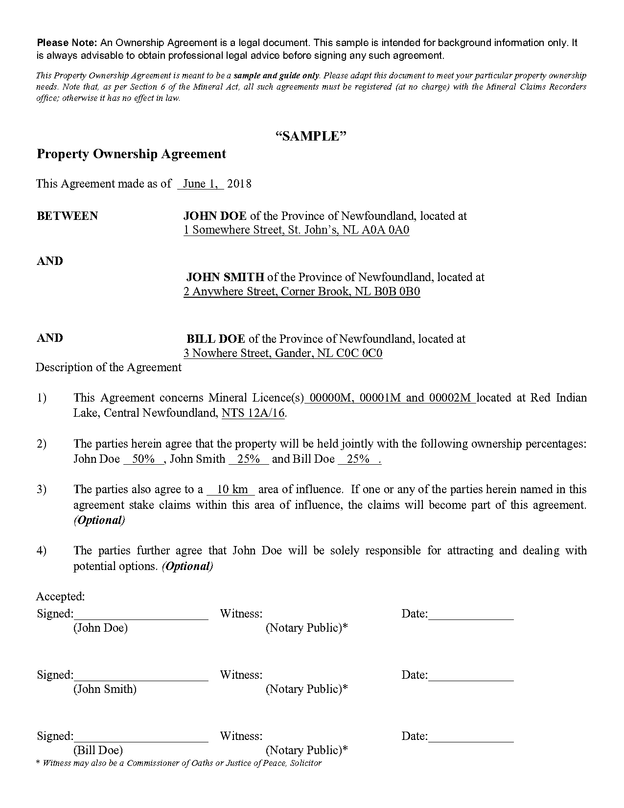 equity agreement template word