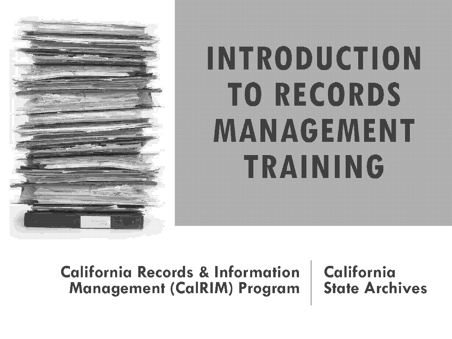 free records management training